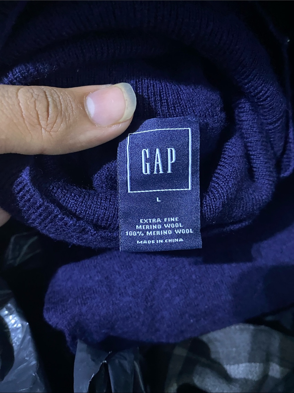 Gap Navy Merino Wool Turtleneck Sweater - Women's - Picture 5 of 5